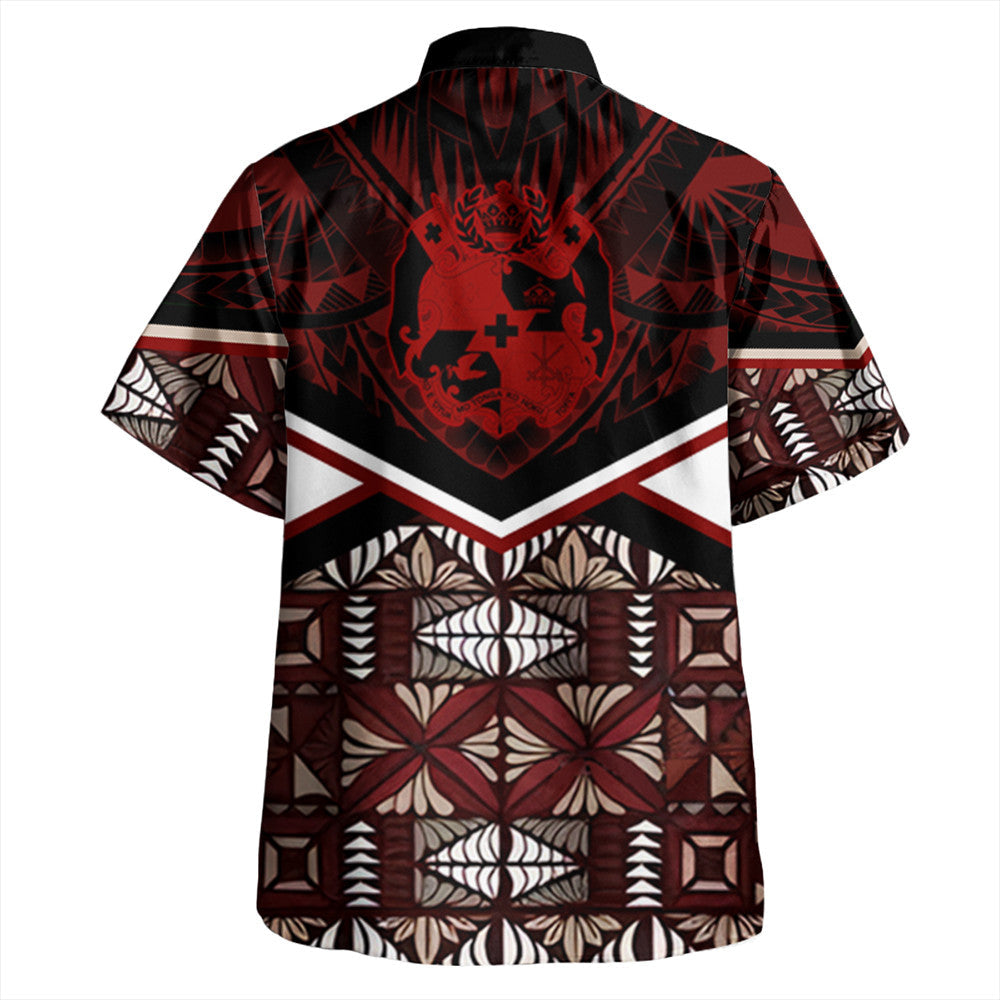 Wonder Print Shop Tonga Hawaiian Shirt - Tonga Ngatu Kupesi Coat Of Arms Hawaiian Shirt LT10 - Wonder Print Shop