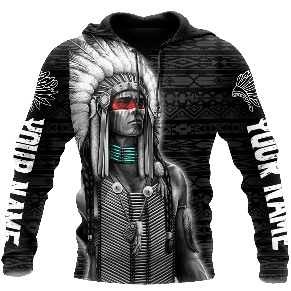 Customize Native American Spirit All Over Printed Hoodie - Wonder Print Shop