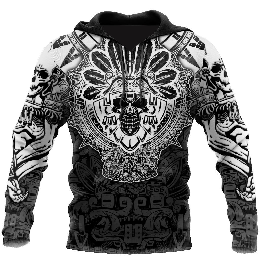 mexico-aztec-mictlantecuhtli-skull-all-over-printed-unisex-hoodie