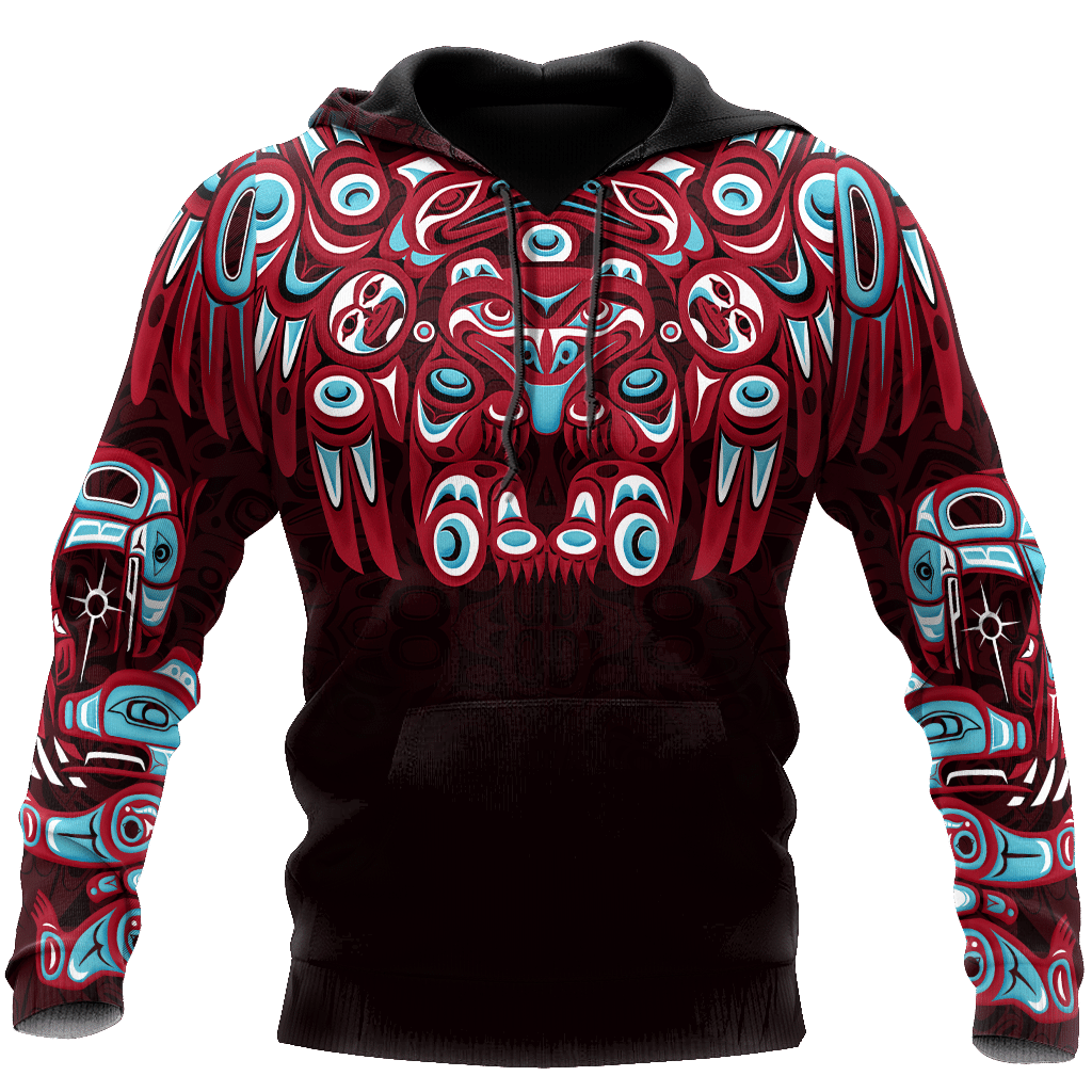 Native American Bear Northwest Pacific Native American Customized Hoodie - Wonder Print Shop
