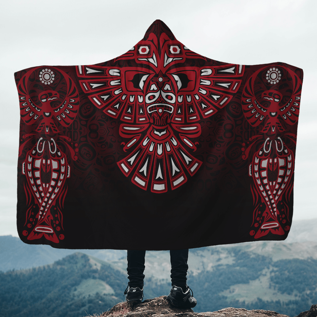 eagle-spirit-animal-northwest-pacific-native-american-hooded-blanket