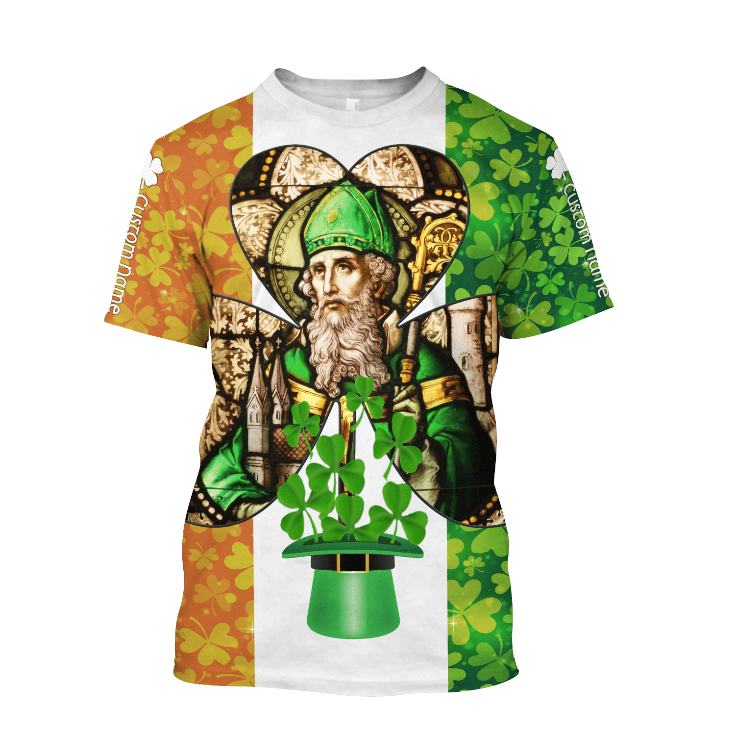 custom-name-ireland-saint-patricks-day-3d-design-print-t-shirt