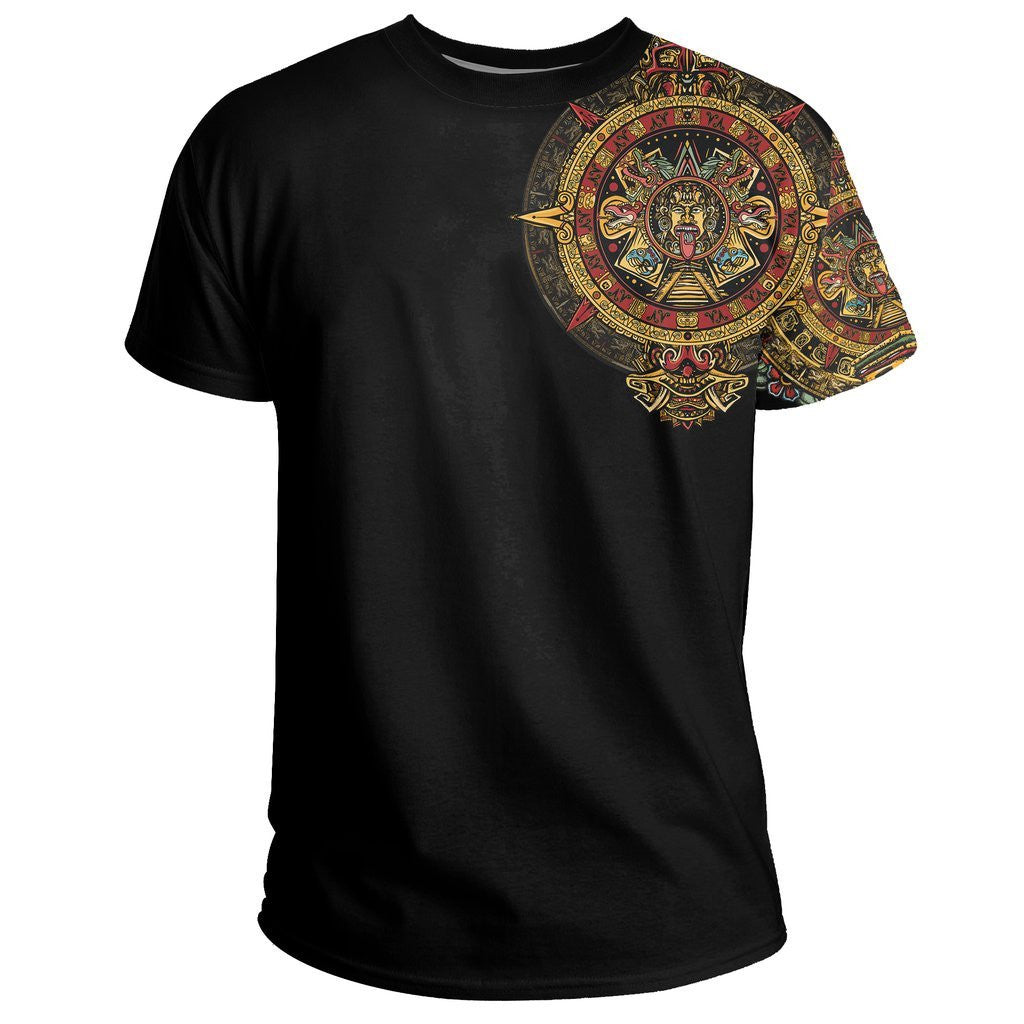 Mexico Shirt Aztec Sun Stone Tattoo - Wonder Print Shop