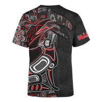 Raven and Wolf Native American Pacific Northwest Style Customized All Over Printed T Shirt - Wonder Print Shop