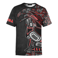 Raven and Wolf Native American Pacific Northwest Style Customized All Over Printed T Shirt - Wonder Print Shop