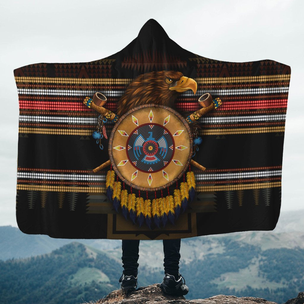eagle-symbol-native-american-heritage-month-hooded-blanket