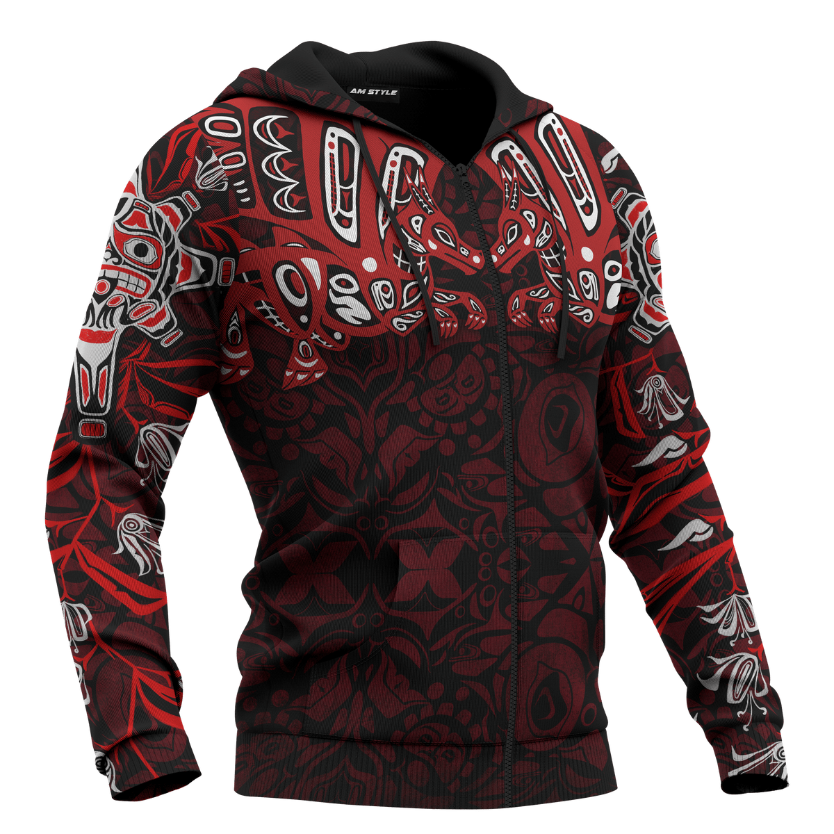 Northwest Coast Art Dragon Native American Pacific Northwest Style Customized All Over Printed Hoodie - Wonder Print Shop