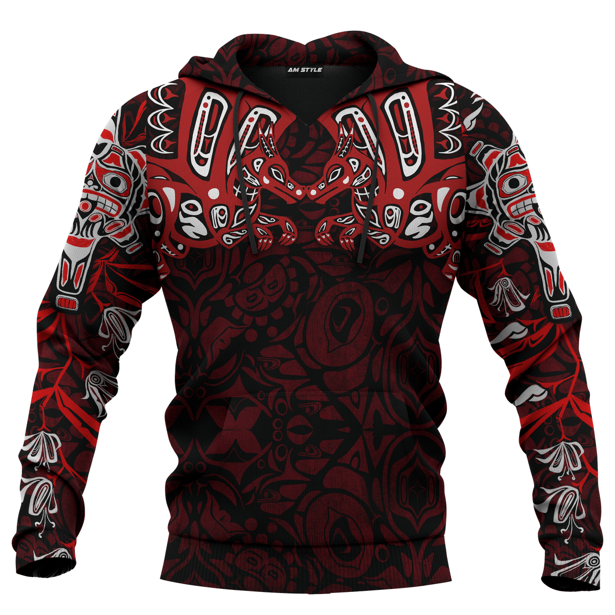Northwest Coast Art Dragon Native American Pacific Northwest Style Customized All Over Printed Hoodie - Wonder Print Shop