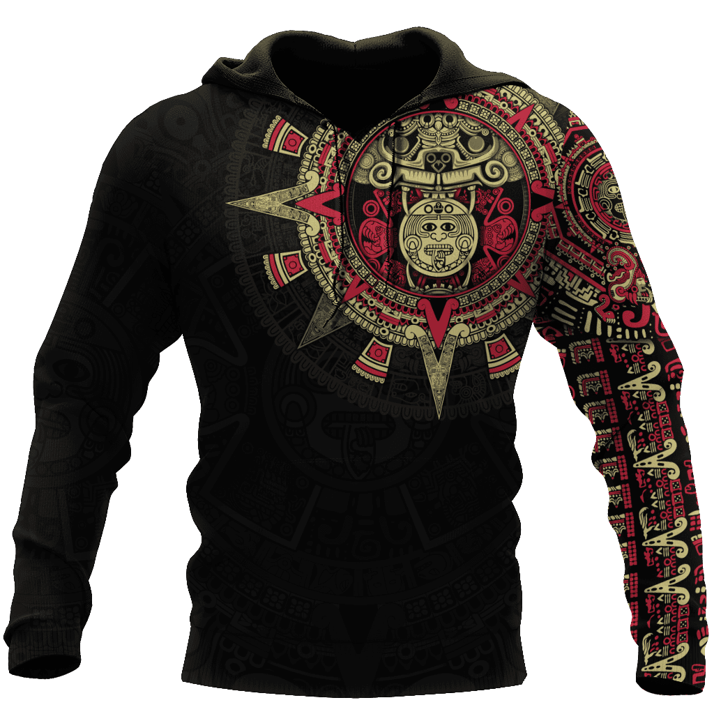 aztec-mexico-red-3d-all-over-printed-unisex-hoodie