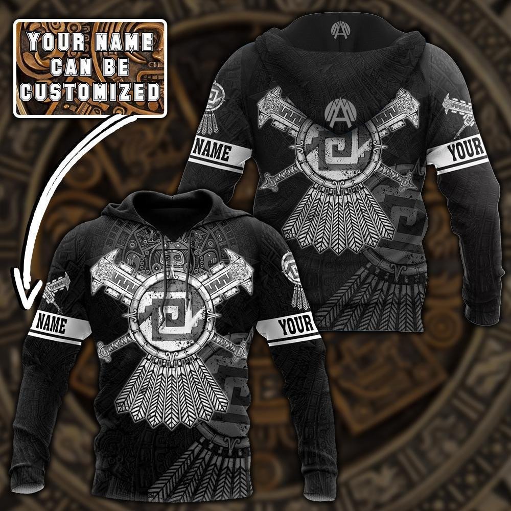 mexico-aztec-weapon-sun-stone-customize-3d-all-over-printed-unisex-hoodie
