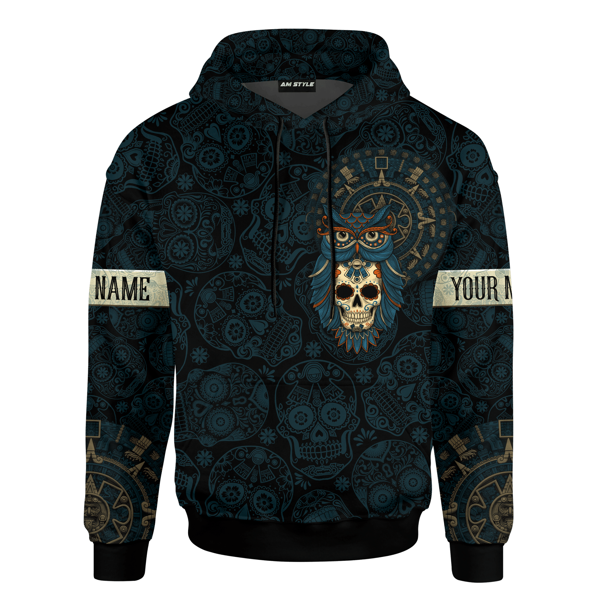 mexico-owl-sugar-skull-day-of-the-dead-aztec-maya-customized-3d-all-over-printed-hoodie
