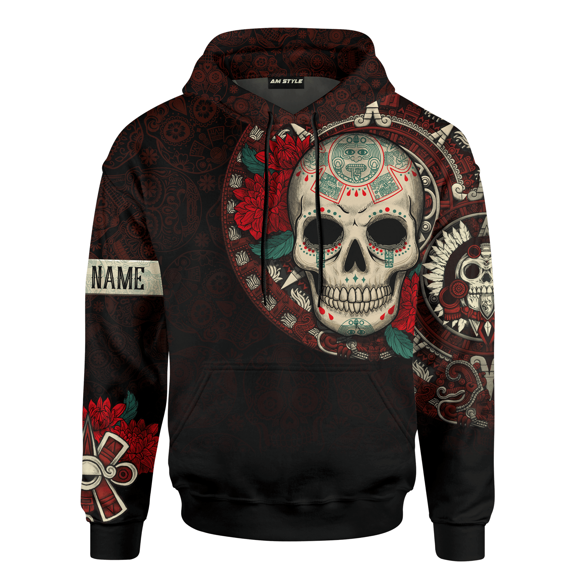 Aztec Maya Mexico OwlSugar Skull Day Of The Dead 3d All Over Printed Hoodie - Wonder Print Shop