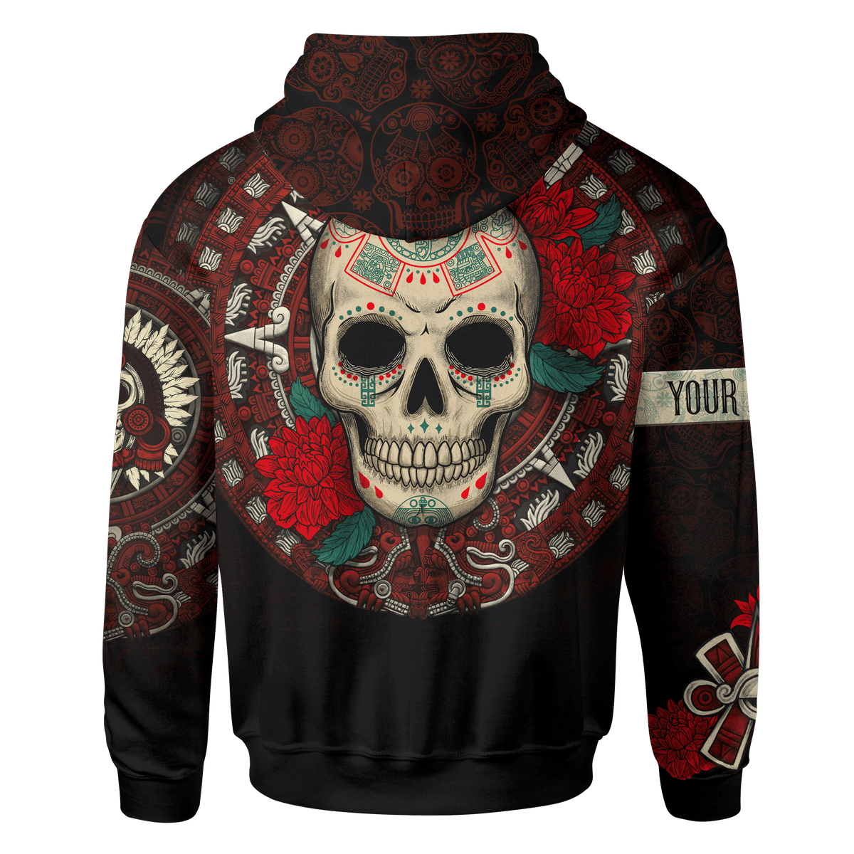 Aztec Maya Mexico OwlSugar Skull Day Of The Dead 3d All Over Printed Hoodie - Wonder Print Shop