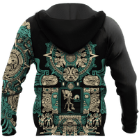 Mexico Aztec Sun Stone All Over Printed Hoodie Unisex - Wonder Print Shop