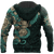 Mexico Aztec Quetzalcoatl Skull Turquoise All Over Printed Hoodie Unisex - Wonder Print Shop