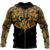 Mexico Aztec Skull Warrior Sun Stone All Over Printed Hoodie Unisex - Wonder Print Shop