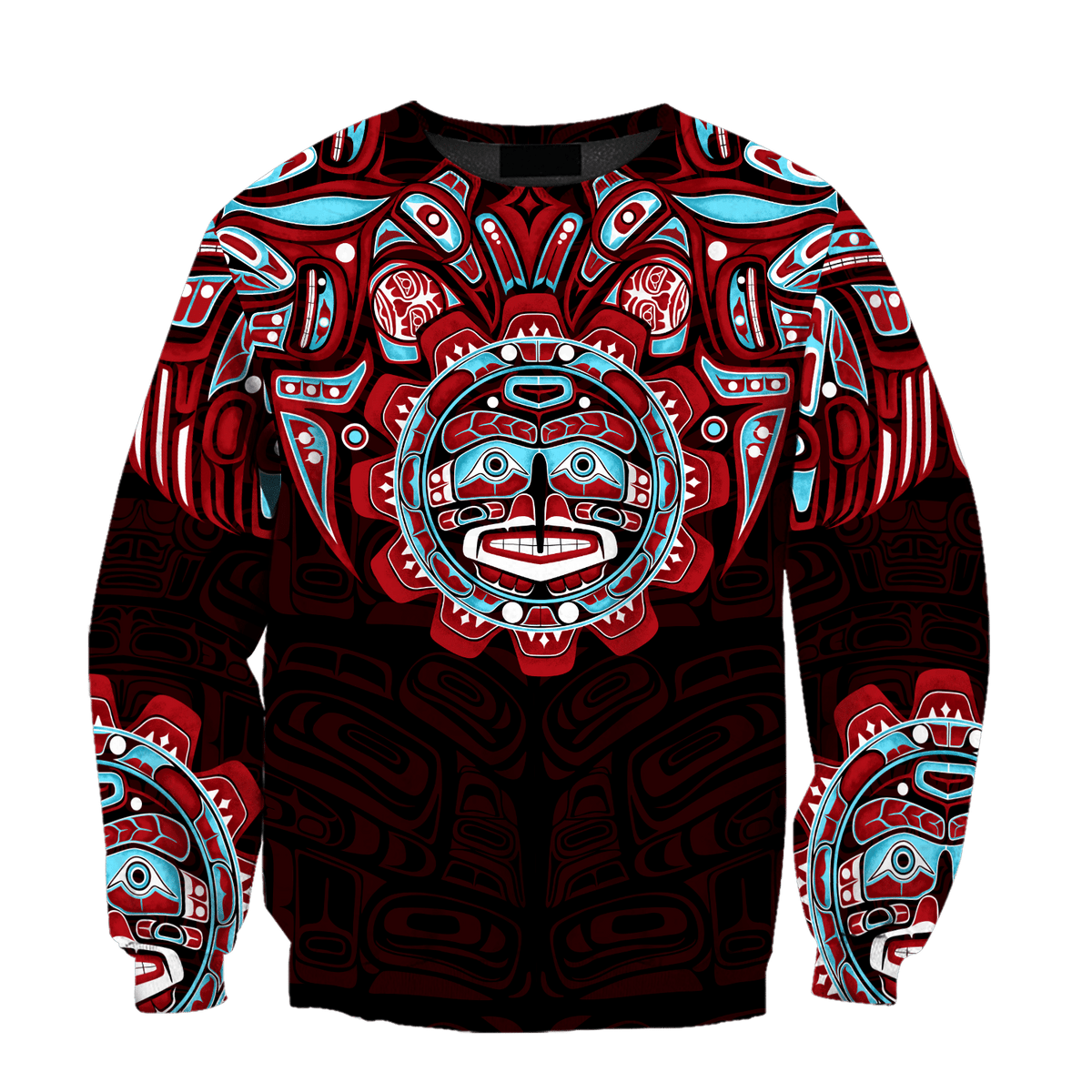 Raven Mythology Northwest Pacific Native American Sweatshirt - Wonder Print Shop