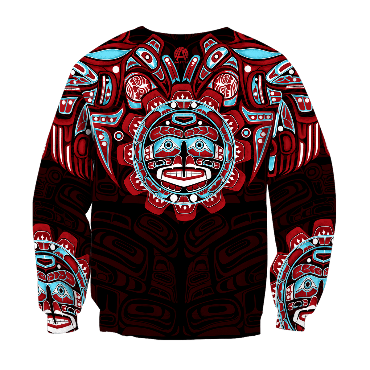Raven Mythology Northwest Pacific Native American Sweatshirt - Wonder Print Shop