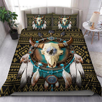 Bull Skull And Dreamcatcher Native American All Over Printed Bedding Set - Wonder Print Shop