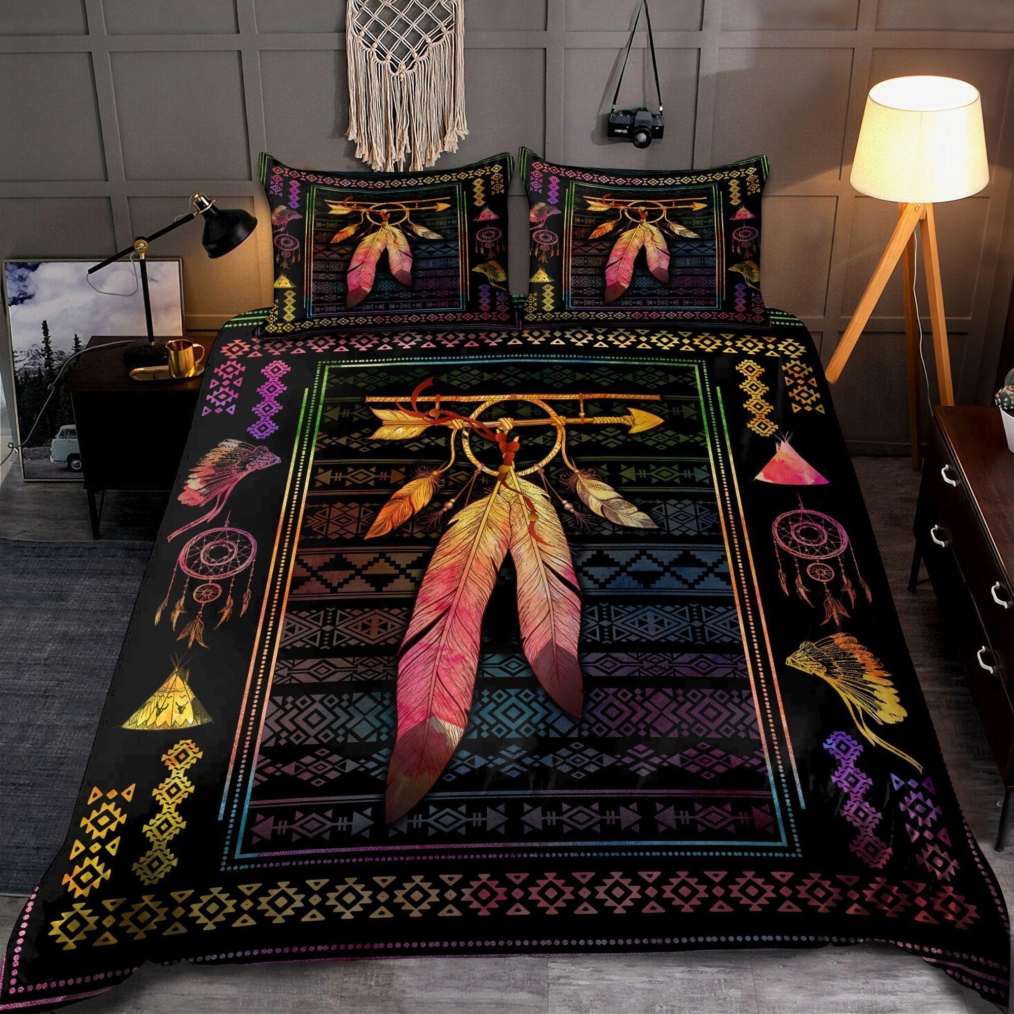 beautiful-native-american-dreamcatcher-bedding