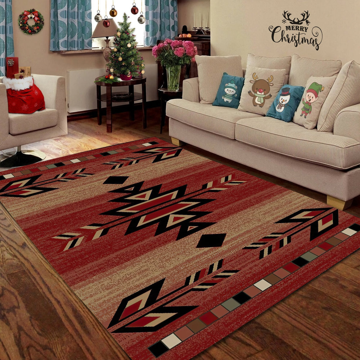 Native American Pattern Native America All Over Printed Rug - Wonder Print Shop