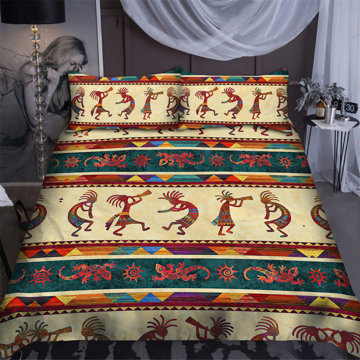 Native American Kokopelli Native America All Over Printed Bedding Set - Wonder Print Shop