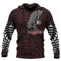 Eagle And Salmon Native American Pacific Northwest Style Customized All Over Printed Hoodie - Wonder Print Shop