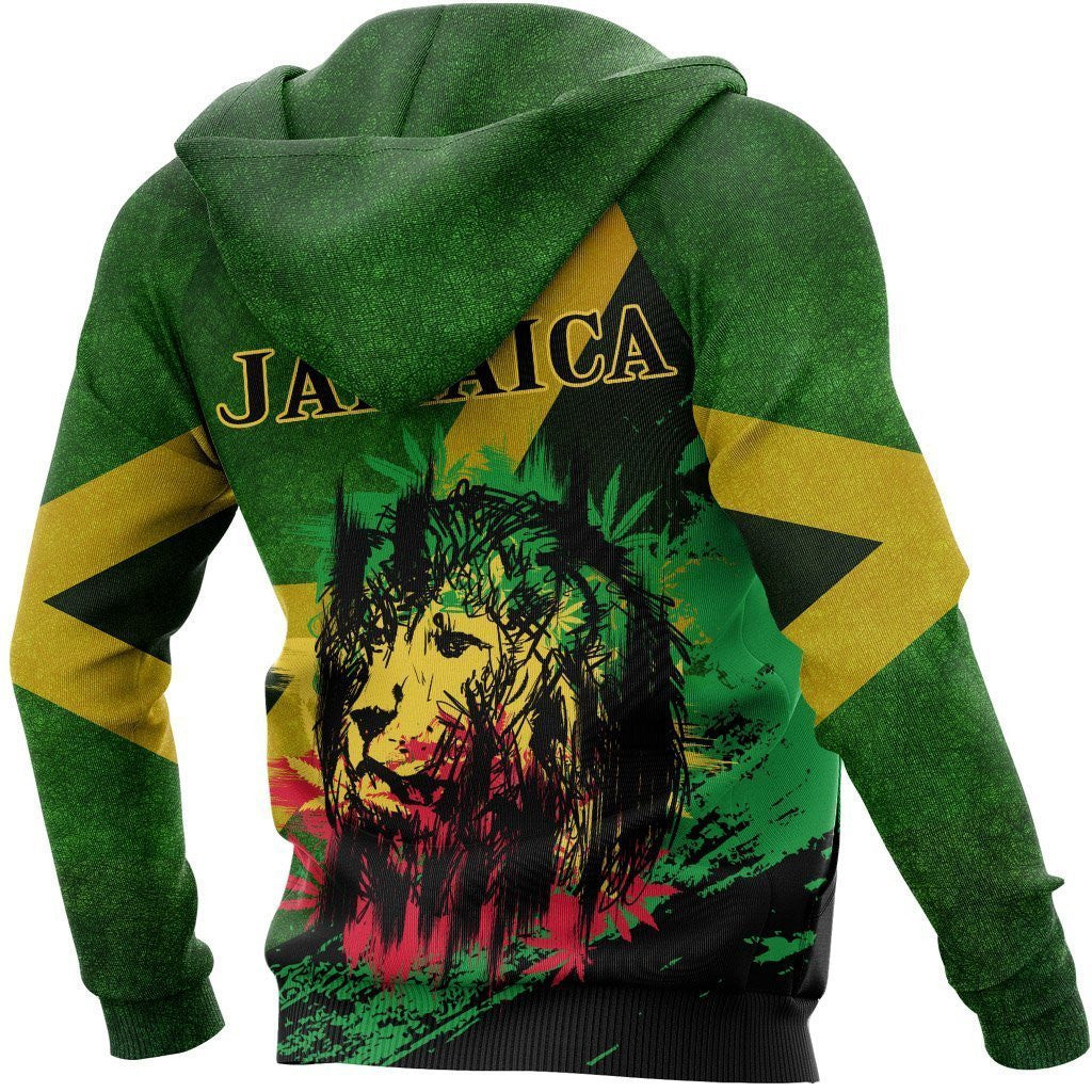 Jamaica Hoodie Jamaican Lion Special - Wonder Print Shop