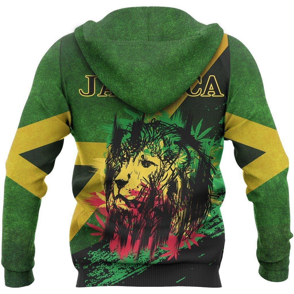 Jamaica Hoodie Jamaican Lion Special - Wonder Print Shop