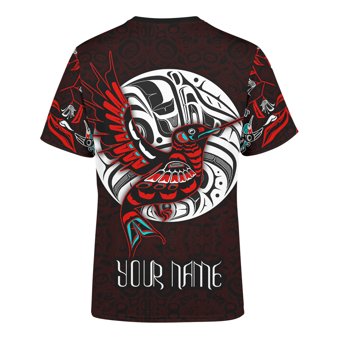 Haida Art Hummingbird Native American Pacific Northwest Style Customized All Over Printed T Shirt - Wonder Print Shop