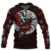 Haida Art Hummingbird Native American Pacific Northwest Style Customized All Over Printed Hoodie - Wonder Print Shop
