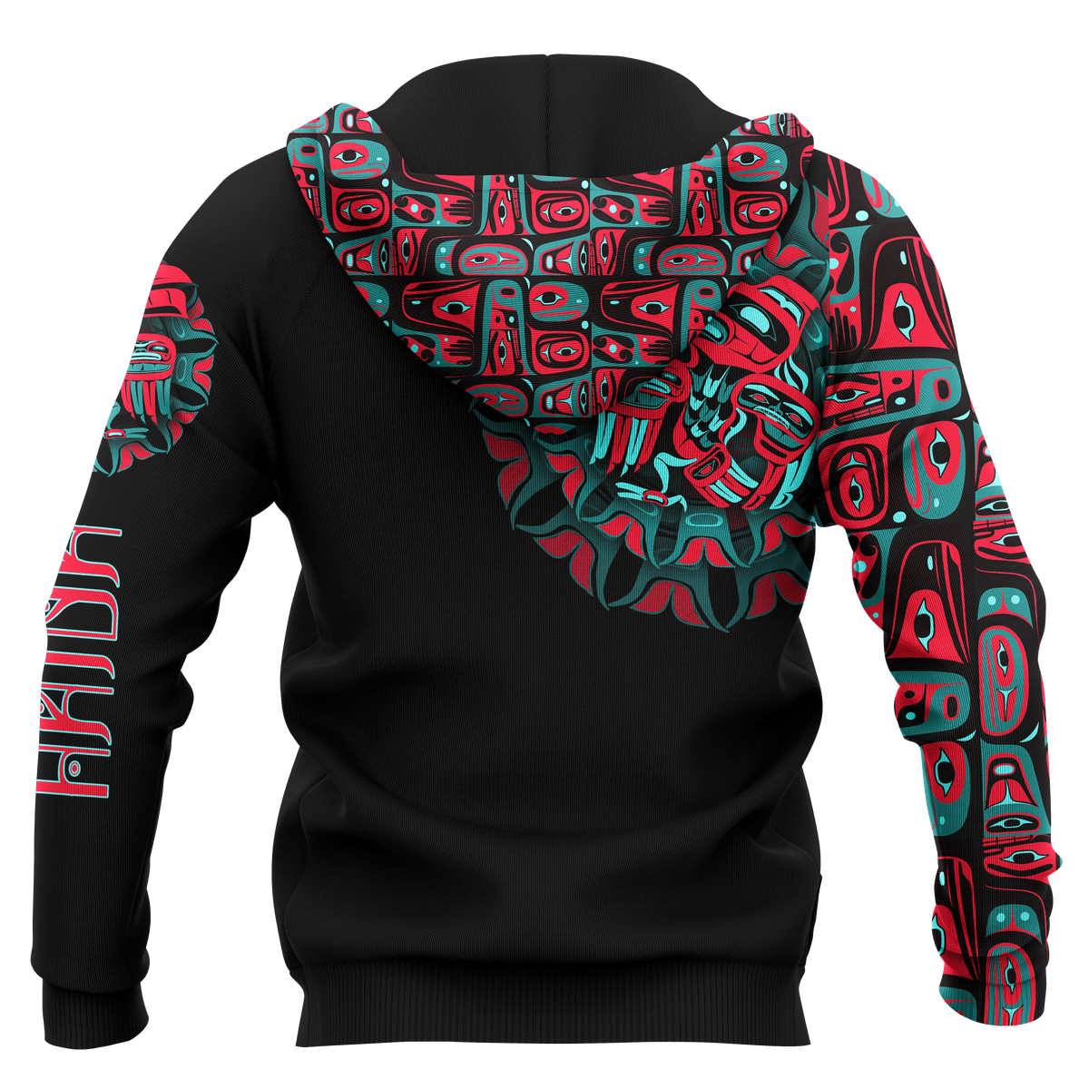 Raven Man Native American Pacific Northwest Style Customized All Over Printed Hoodie - Wonder Print Shop