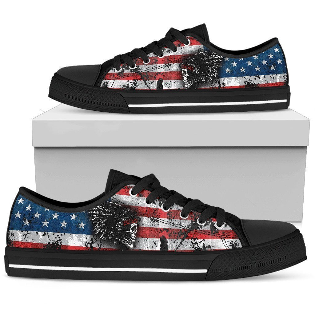 native-american-skull-pattern-low-top-shoes-pl18032030