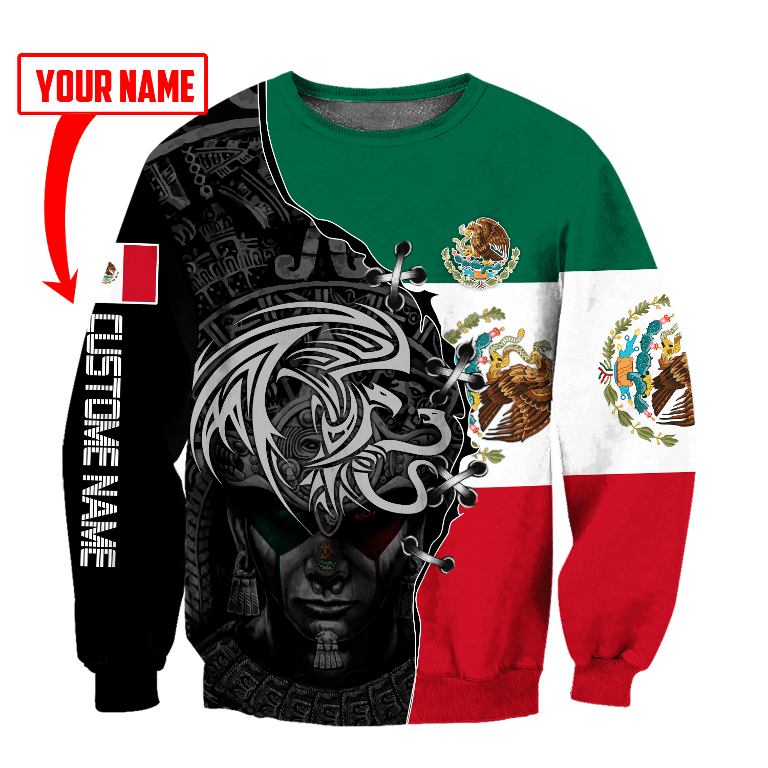 custom-name-mexico-aztec-3d-all-over-printed-sweatshirt