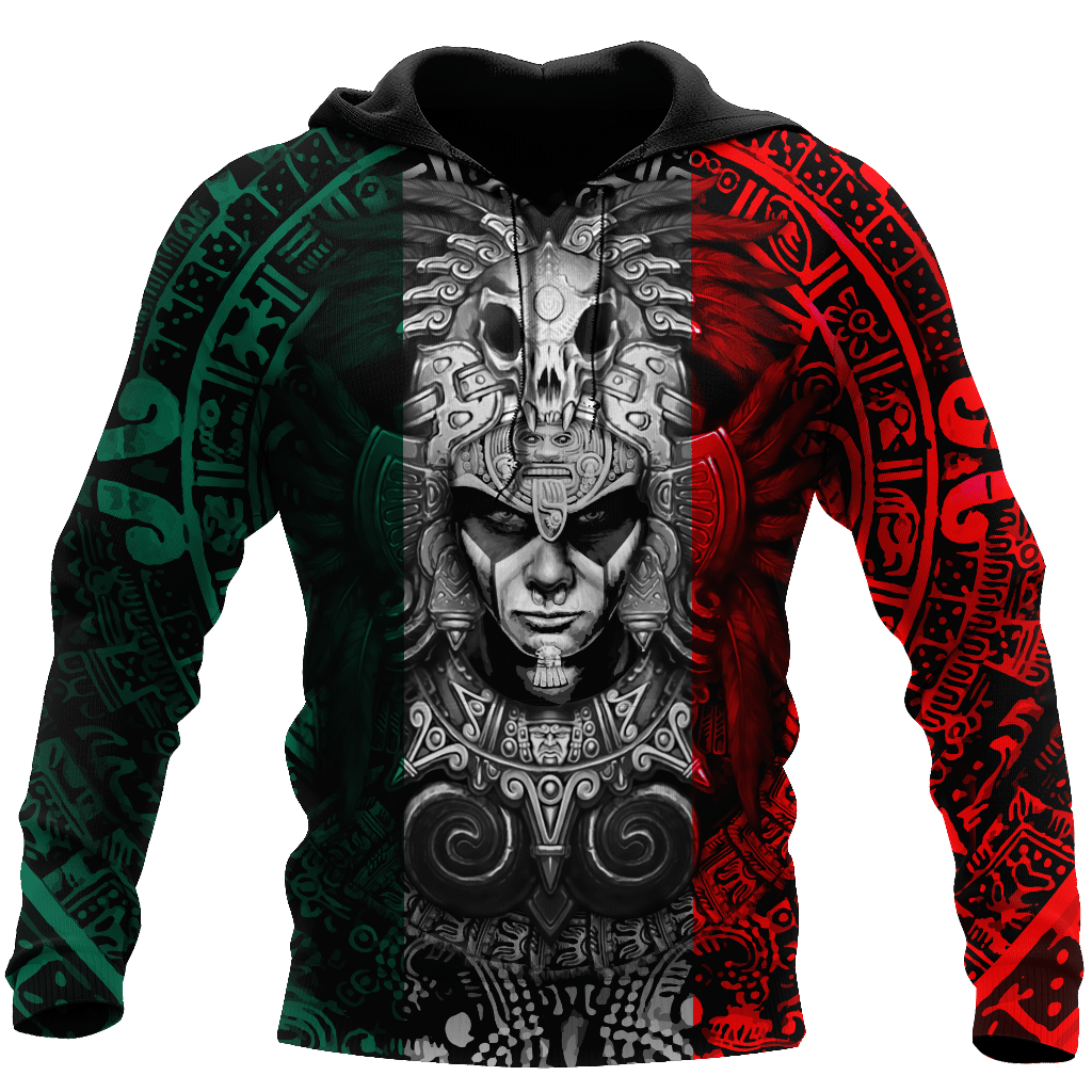 Aztec Warrior Mexico 3D All Over Printed Hoodie - Wonder Print Shop