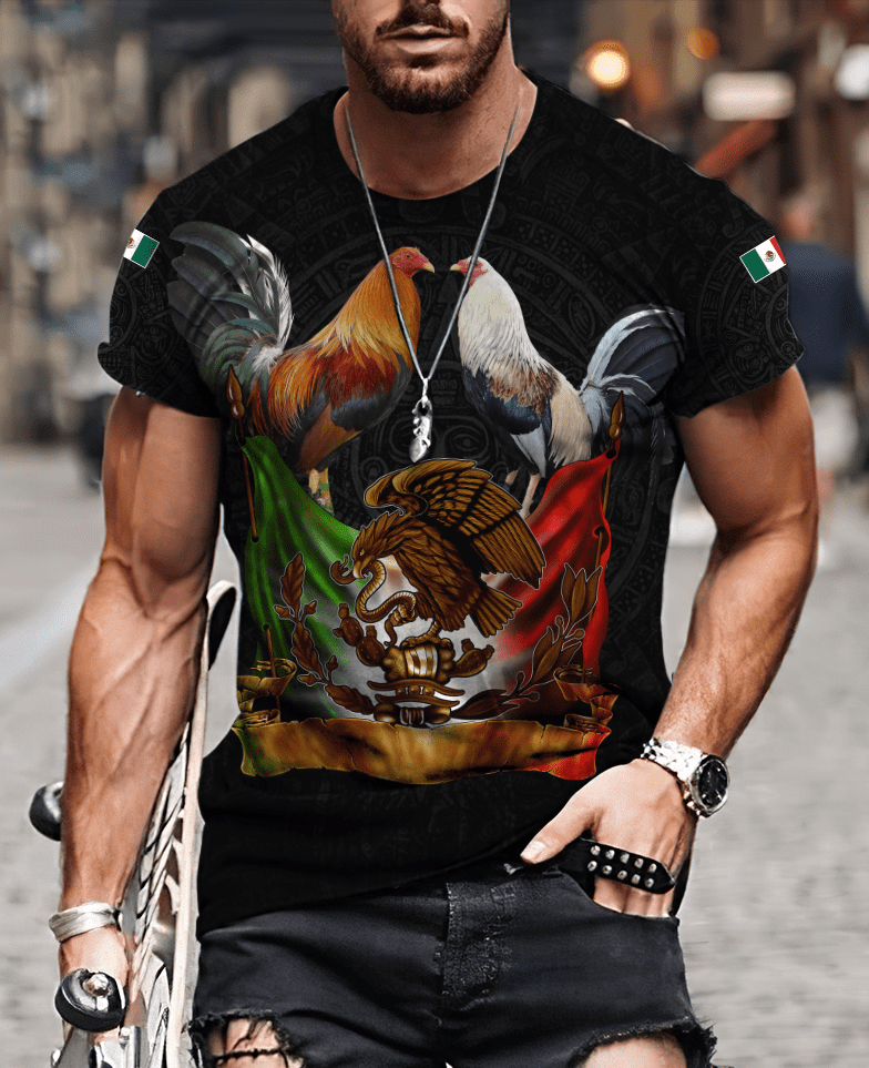 Rooster Mexico All Over Printed T Shirt - Wonder Print Shop
