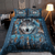 Blue Wolf And Dream Catcher Native American All Over Printed Bedding Set - Wonder Print Shop
