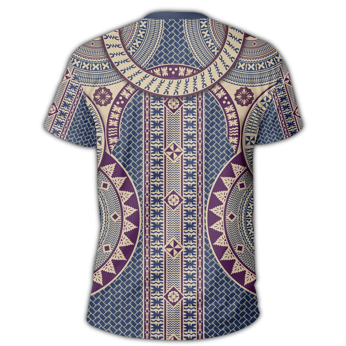 African T Shirt Fiji Circle Tapa Fala Masi T Shirt LT10 - Wonder Print Shop