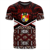 Tonga T Shirt Tonga Ngatu Kupesi Coat Of Arms T Shirt LT10 - Wonder Print Shop
