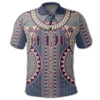 Fiji Polo Shirt Circle Tapa Fala Masi LT10 - Wonder Print Shop