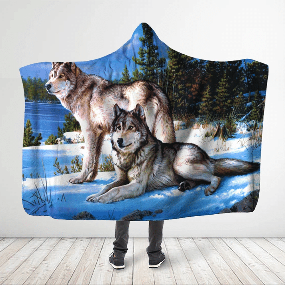 3d-all-over-printed-couple-of-wolves-lie-on-snow-hooded-blanket