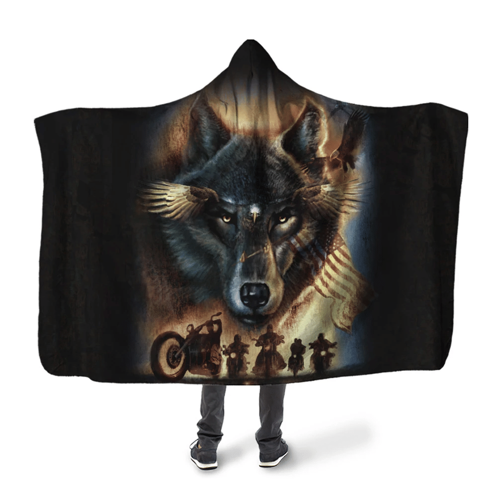 3d-all-over-printed-dark-wolf-with-the-wings-of-eagle-hooded-blanket