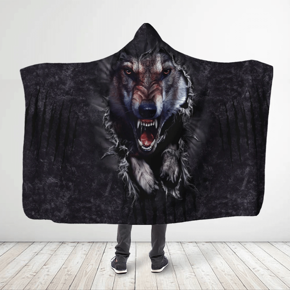 3d-all-over-printed-native-america-gray-black-wolf-hooded-blanket
