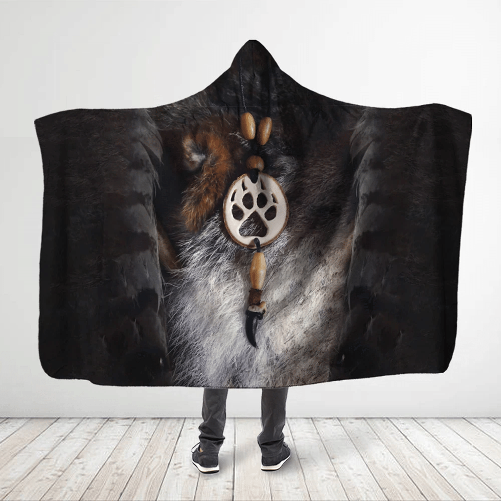 3d-all-over-printed-wolf-footprint-gray-black-hooded-blanket