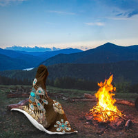 native-american-flower-symbols-dreamcatcher-hooded-blanket