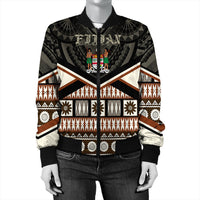Wonder Print Shop Fiji Jacket - Fiji Masi Coat Of Arms Bomber Jacket LT10 - Wonder Print Shop
