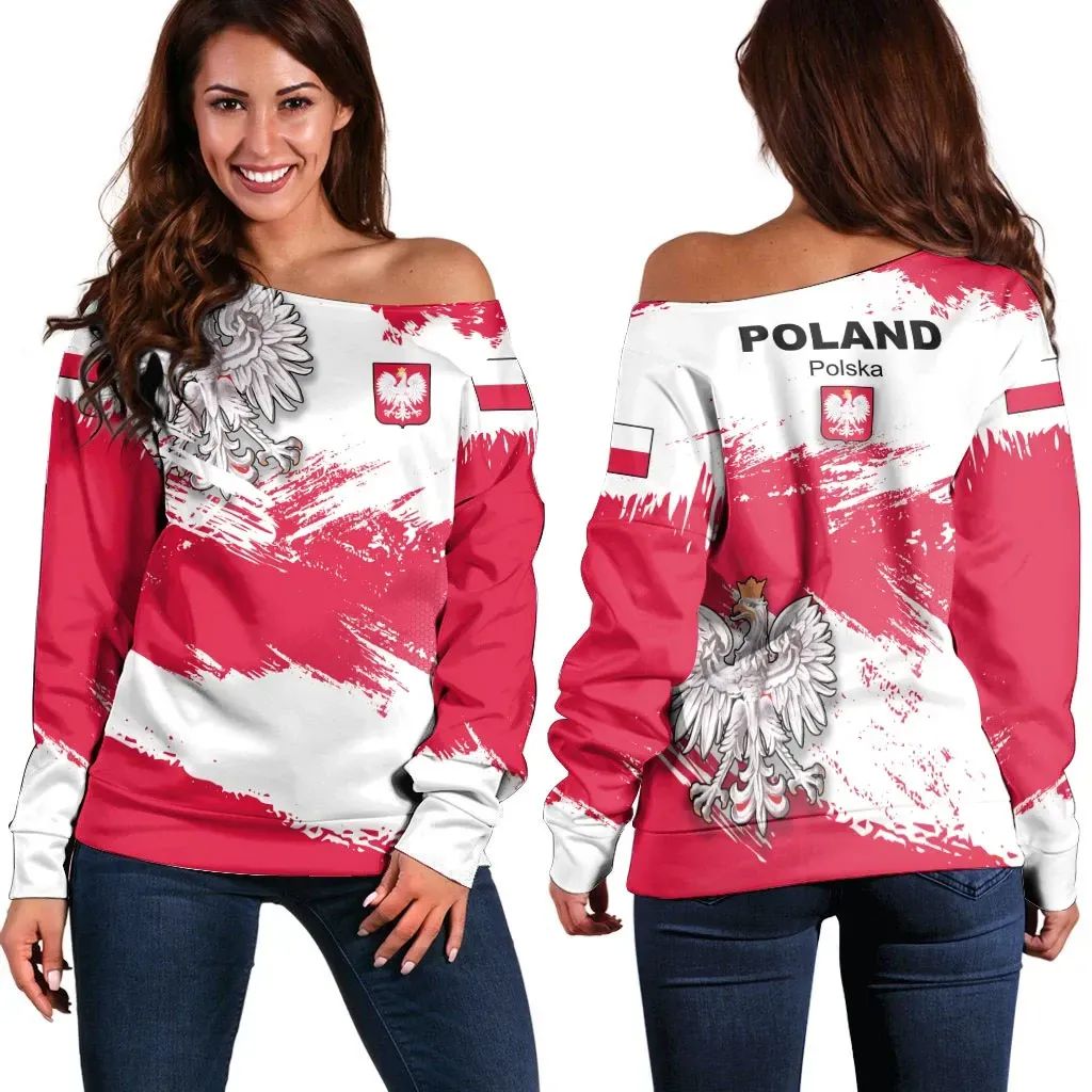 poland-off-shoulder-sweater-poland-flag-brush