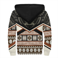 Wonder Print Shop Fiji Hoodie - Fiji Masi Coat Of Arms Sherpa Hoodie LT10 - Wonder Print Shop