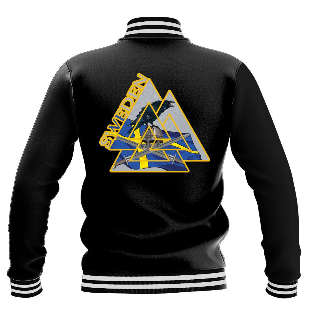 Clothing Viking Sweden Valknut Baseball Jacket RLT7 - Wonder Print Shop