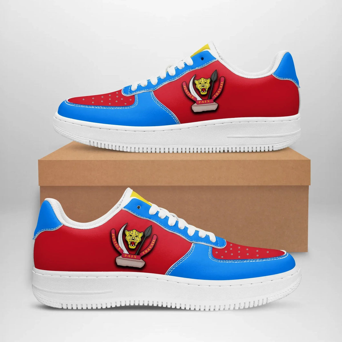 Democratic Republic Of The Congo Sneakers - Like Air Force 1 (Women/Men) RLT13 - Wonder Print Shop